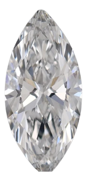 0.73 Carat E VVS2 Marquise Lab Diamond For Sale