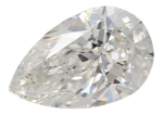 0.73 Carat G VVS2 Pear Lab Diamond For Sale