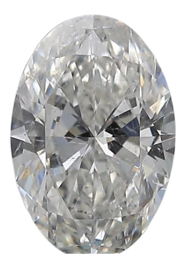 0.75 Carat G I1 Oval Natural Diamond For Discount