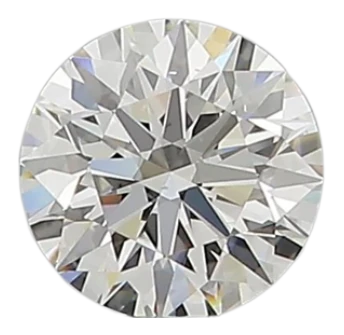 0.6 Carat G VS2 Round Natural Diamond on Sale