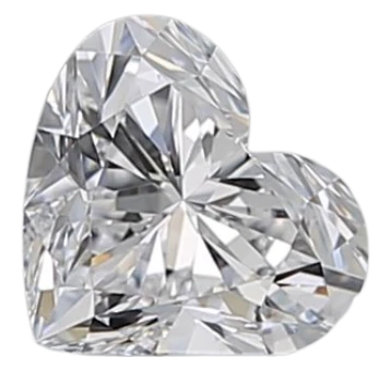 0.6 Carat D VVS2 Heart Natural Diamond For Discount