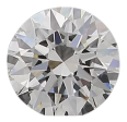 0.43 Carat E VS1 Round Natural Diamond For Sale