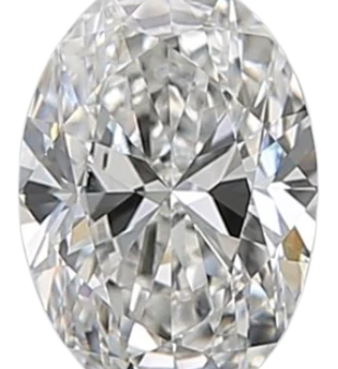 0.73 Carat F VS1 Oval Natural Diamond For Sale