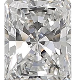 0.51 Carat F VVS1 Radiant Natural Diamond For Cheap