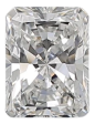 0.51 Carat F VVS1 Radiant Natural Diamond For Cheap