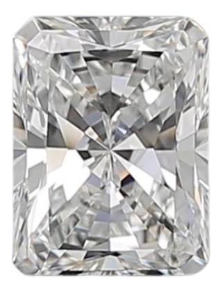 0.51 Carat F VVS1 Radiant Natural Diamond For Cheap