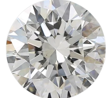 5.08 Carat H SI2 Round Natural Diamond For Discount