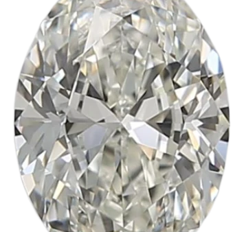 0.91 Carat I VVS2 Oval Natural Diamond For Sale