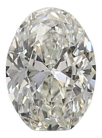 0.91 Carat I VVS2 Oval Natural Diamond For Sale