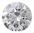 0.5 Carat D VVS2 Round Natural Diamond Fashion