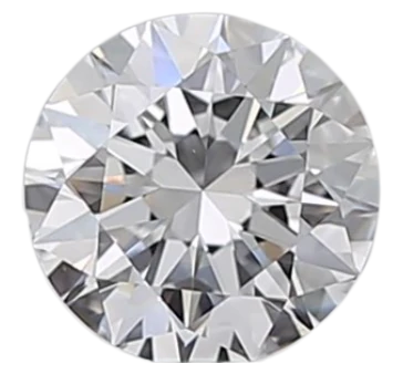 0.5 Carat D VVS2 Round Natural Diamond Fashion