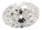 0.76 Carat F VS1 Oval Lab Diamond For Sale