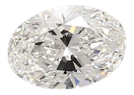 0.76 Carat F VS1 Oval Lab Diamond For Sale