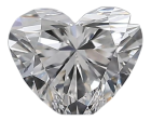 0.46 Carat F IF Heart Natural Diamond For Cheap