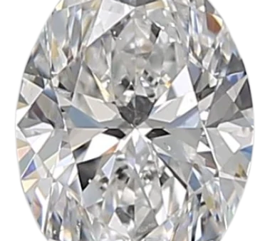 0.71 Carat D SI1 Oval Natural Diamond on Sale