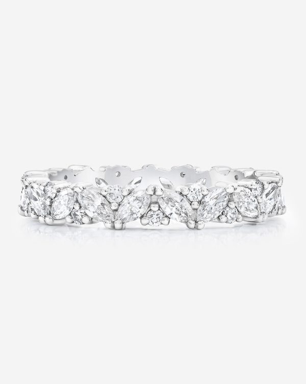 Marquise Cluster Eternity Band Cheap