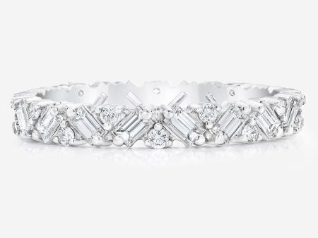 Baguette Cluster Eternity Band Online