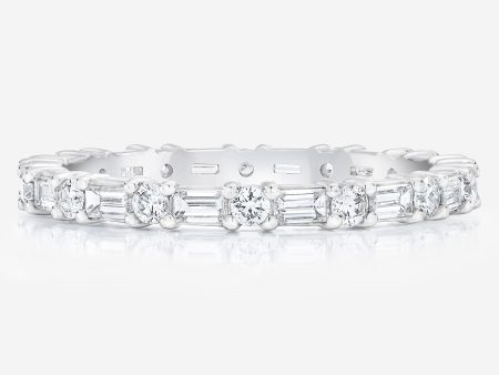 Baguette + Round Eternity Band Online Hot Sale