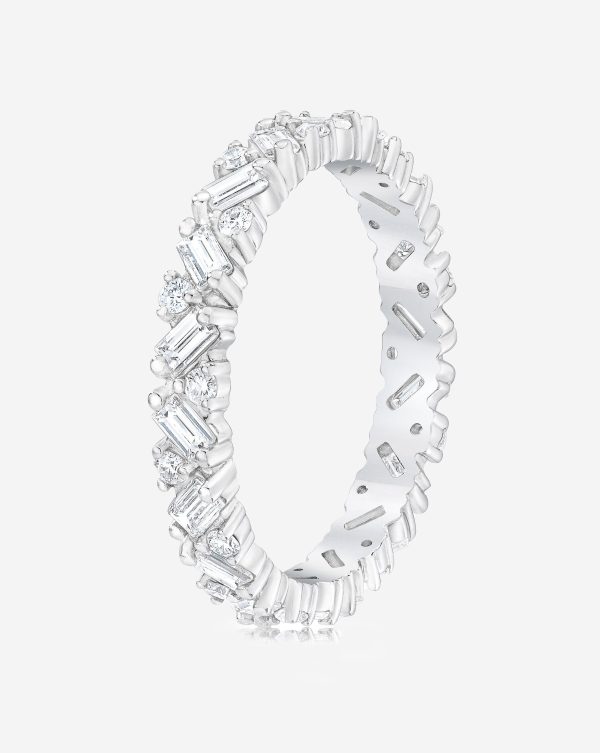 Baguette Cluster Eternity Band Online